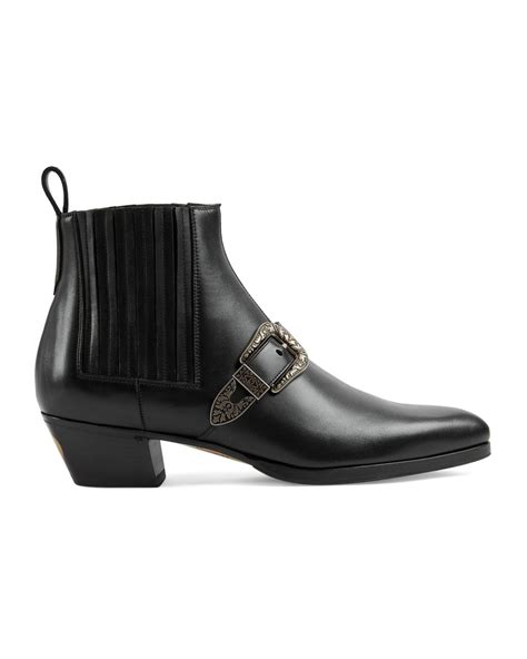 guccy leather boots for sale|gucci ankle boots men.